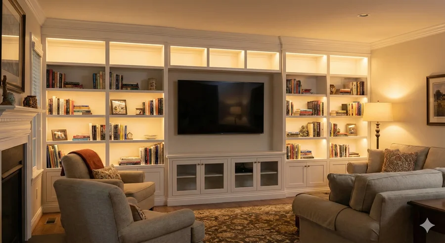 Custom Built-In Entertainment Center