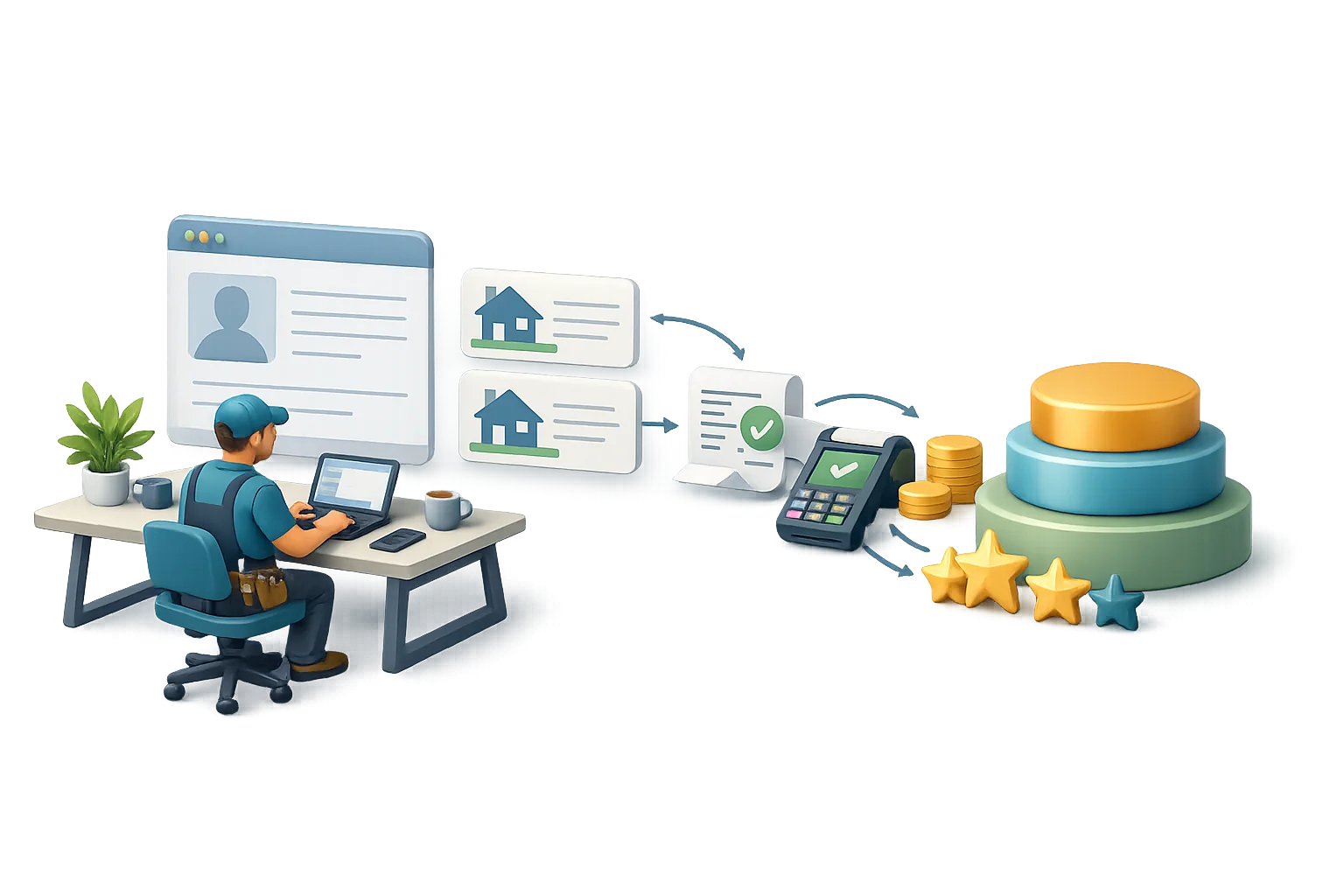 Professional reviewing business questions and quote opportunities